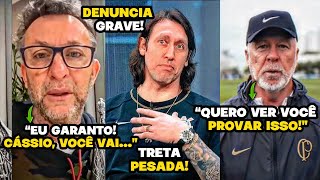 TRETA! NETO FAZ DENÚNCIA GRAVE ENVOLVENDO CÁSSIO E MANO MENEZES NO CORINTHIANS