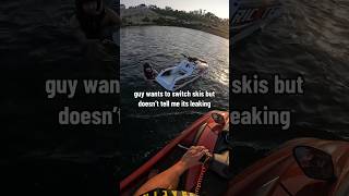 Should I still switch jetskis with him? #jetski #jetskis #jetskiing #yamaha #fail #sinking #2stroke