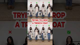 🤯 Use This Trick To Crop A Trench Coat! #shorts