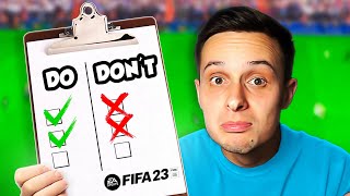 HOW A PRO STARTS FIFA 23