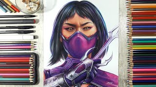 Drawing Mileena (Mortal Kombat 11) | Fame Art