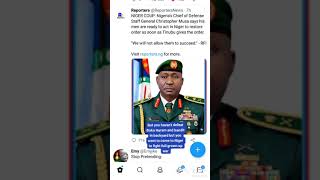 BREAKING NEWS: WE ARE READY SAYS THE NIGERIAN CHIEF OF DEFENCE STAFF CHRISTOPHER MUSA