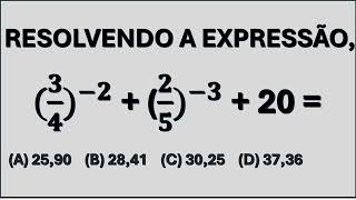 EXPRESSÃO COM EXPOENTE INTEIRO NEGATIVO. Ivs Matemática Exatas.