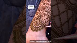 Bridal Mehndi Process of Choosing Design Style #shorts