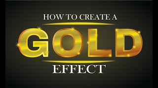 How to create a GOLD effect in CorelDRAW