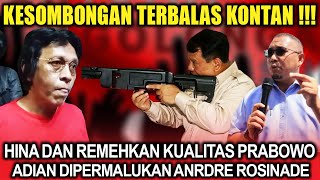 Kesombongan Terbalas Kontan ‼️ Hina Dan Remehkan Kualitas Prabowo, Adian Dipermalukan Andre Rosiade