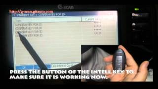 G-scan Nissan Cube 2008MY Intelligent key programming