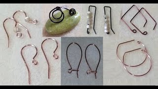 How To Make 6 Diffferent Ear Wires | DIY for Beginners