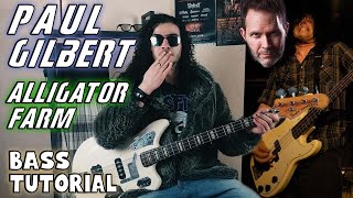 Paul Gilbert - Alligator Farm (Bass Tutorial | Bass Everlong #6)