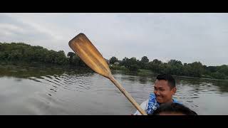 How to ride a kayak boat on the river | Easy way riding a kayak boat on river | Affordable riding|