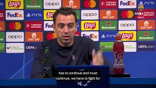 Barcelona 0 - 3 Bayern Munich | Xavi post-match interview