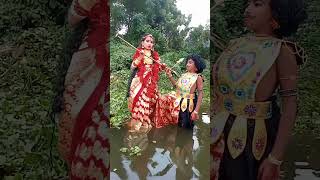 Dhake Kathi bisharjoner Bijay anir Sur #maa kali #maa Durga #foryou #shorts