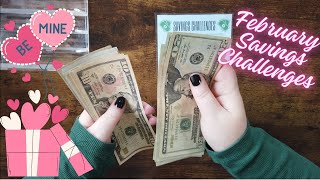 February Savings Challenges | Great Progress on Future Holidays | Cash Stuffing