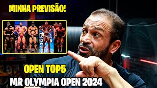 MINHA PREVISÃO DE TOP 5 DA OPEN MR OLYMPIA 2024 / BRANDÃO MELHOROU MUITO!