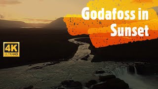 Godafoss in Sunset, Iceland