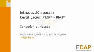 MOOC PMP 609 Controlar Riesgos