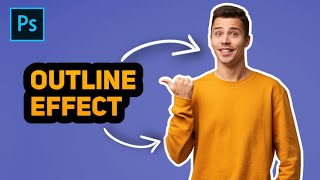 How to make White Outline Effect on YouTube Thumbnail - Photoshop Tutorial Video