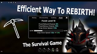 Most Efficient Way To REBIRTH | The Survival Game (Roblox)