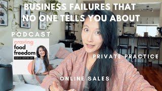 All my business failures (private practice, podcast, IG, tiktok) DON'T do what I did