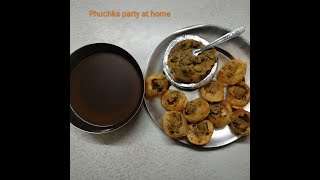 Phuchka party at home #phuchka #sisters #food