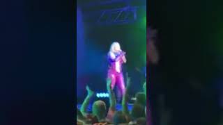 Singer Bebe Rexha gets hit in face as fan throws cellphone.