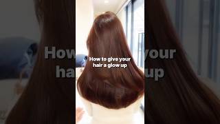 How to give your hair a glow up✨🌷 #shorts #haircare #glowup #haircare