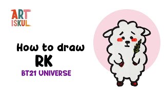 How to Draw BT21 Universe RK | BTS Art Easy Drawing Tutorial for Beginners