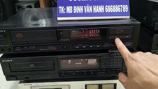 đã bán hết 27-Đầu CD 5 cái - sony 227+ teac +pioneer + ampli techniss 3 trong 1+ deck sony lh :