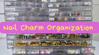 Nail Charm and Rhinestone Organization