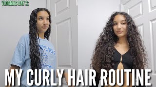 VLOGMAS DAY 2: my curly hair routine