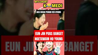 aksi kocak pemain red spark | jung ho young dan park eun jin | mtv sport komedi