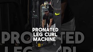 Pronated leg curl machine