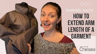 How to extend arm length of a garment