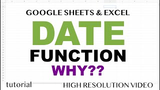 Why You Should Use DATE Function in Google Sheets & Excel