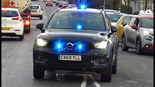 NEW UNMARKED VOLVO!! - Fire Chief, Police cars, Ambulances & Fire Engines Responding!