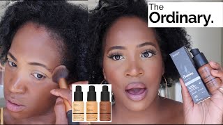 THE ORDINARY!! FOUNDATION TEST AND REVIEW!!