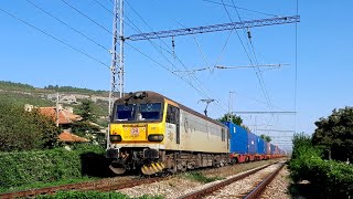 Влак на DB Cargo с локомотив 88 027, през Провадия