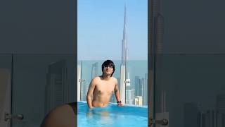 Sourav Joshi Ka Swag 😎 in Dubai || #shorts #pool #souravjoshivlogs #funnymoment #swag #dubai ||