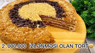 ♥️DADI KİMİ HAZIRLANMASI DA FƏRQLİ OLAN ÇOOX LƏZZƏTLİ🤌👍🏻AİLƏ TORTU🎂СЕМЕЙНЫЙ ТОРТ. ПОТРЯСАЮЩИЙ❤️