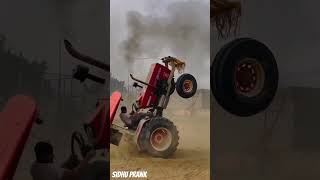 modified tractor stunts  and swaraj power 😱 #shorts