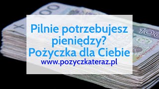 Potrzebujesz szybko pieniędzy? Weź pożyczkę już teraz! Z nami to proste! - www.pozyczkateraz.pl