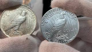 Peace Dollar Coins ( New and Vintage ) 1922 and 2021