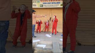 Parkour Vs Money Heist #shorts