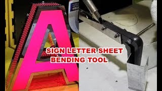 Sign letter- Metal sheet Bending hand tool for stainless steel