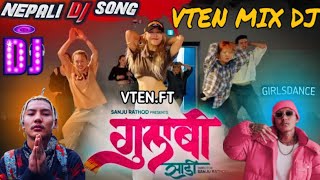 VTEN.FT GULABI SADI DJ MIX || Vten new song ||New Nepali Song || vten dj song || vten rap mix 2081.