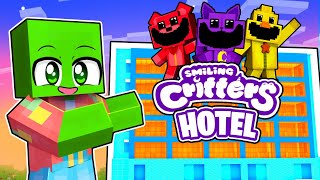 I Built a Secret SMILING CRITTERS HOTEL in Minecraft!