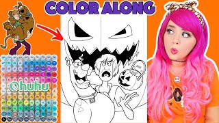 Color Scooby-Doo & Shaggy Halloween Picture With Me | COLOR ALONG WITH KIMMI