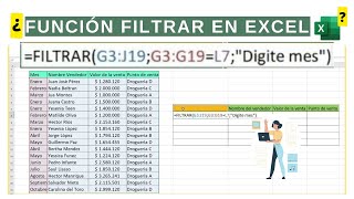 FUNCION FILTRAR EN EXCEL