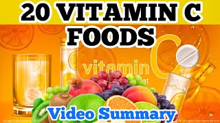 Top 20 Foods That Are High in Vitamin C