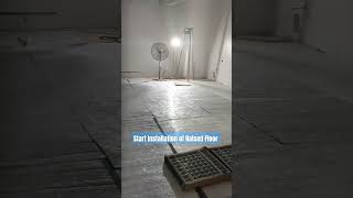 Start Installation of Raised Floor #start #startup #installation #building#floor #construction #site